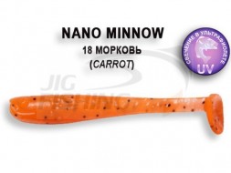 Мягкие приманки Crazy Fish Nano Minnow 1.6&quot; 18 Carrot