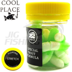 Форелевые приманки Cool Place Stretch Floating White Green