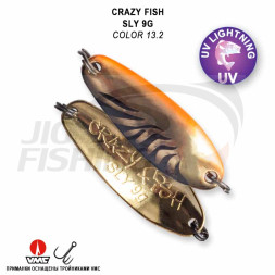 Блесна колеблющаяся Crazy Fish Sly 9gr #13.2