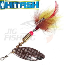 Вращающаяся блесна HitFish Palia Long #1 6gr 40mm 55