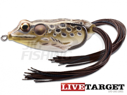 Воблер LiveTarget Frog Hollow Body 65F #502 Tan/Brown