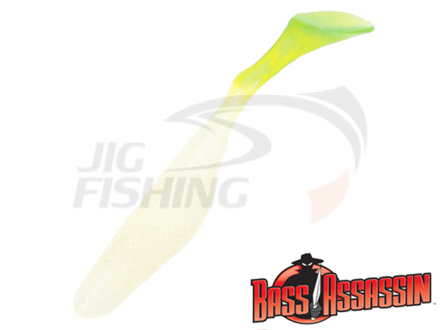 Мягкие приманки Bass Assassin Sea Shad 4&quot; #250 Glow Chartreuse Tail