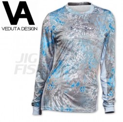 Джерси Veduta Reptile Skin Air Blue UPF50+ S Women