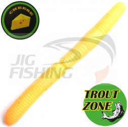Мягкие приманки Trout Zone Wake Worm Fat Floating 2.6&quot; #Cheese