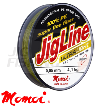 Шнур Momoi JigLine Ultra Light Green 100m #0.08mm 6kg