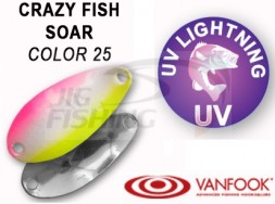 Колеблющиеся блесна Crazy Fish Soar 0.9gr #25