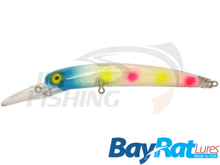 Воблер BayRat Lures Long Extra Deep 140F 14gr #Blue W Glow