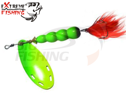 Блесна вертушка Extreme Fishing Certain Obsession #3 12gr #09 FluoGreen/FluoGr