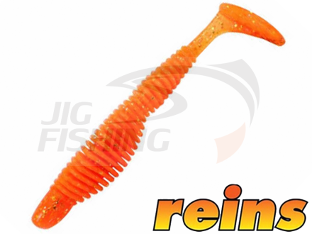 Мягкие приманки Reins Fat Bubbling Shad 4&quot; #413 Chika Chika Orange