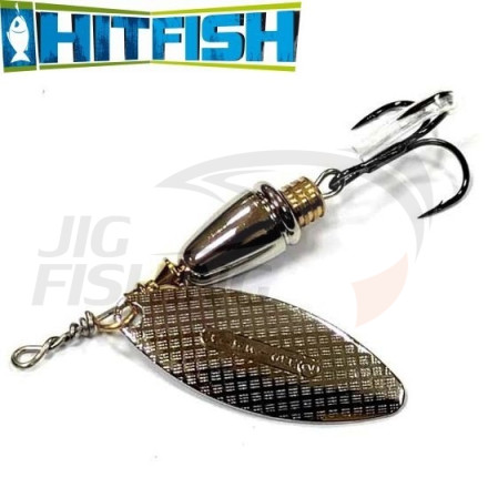 Вращающаяся блесна HitFish Palia Long Acoustic #2 10gr 55mm 001