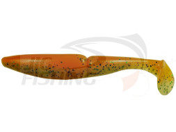 Мягкие приманки Sawamura One'up Shad 3&quot; #153 Orange Lime Black Glitter