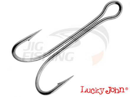 Двойные крючки Lucky John LJH120 #4 (8 шт в уп)