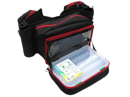 Пояс держатель для спиннинга IdeaFisher Stakan 8+2стакана Черный