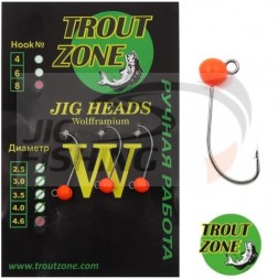 Джиг-головки Trout Zone #4 4.0mm 0.6gr Orange