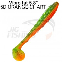 Мягкие приманки Crazy Fish Vibro Fat 5.8&quot; 5D Orange Chart