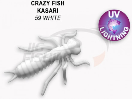 Мягкие приманки Crazy Fish Kasari 1&quot; 59 White