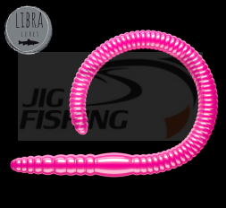 Мягкие приманки Libra Lures Flex Worm 95mm #019 Hot Pink