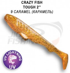 Мягкие приманки Crazy Fish Tough 2&quot; #09 Caramel