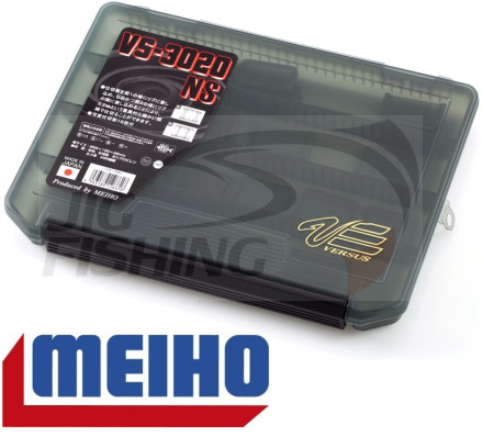 Коробка рыболовная Meiho/Versus VS-3020NS Black 255x190x28mm