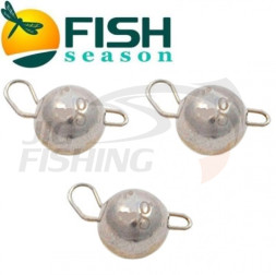 Груз чебурашка разборная Fish Season Silver вольфрам 0.4гр (4шт/уп)