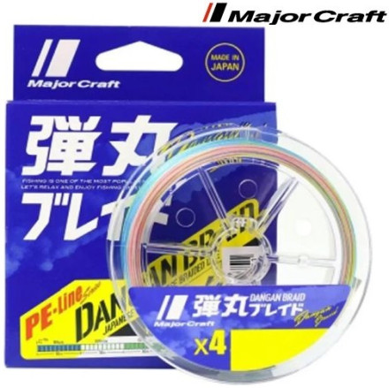 Шнур Major Craft Dangan Braid x4 200m Multicolor #1.5 0.17mm 10.5kg