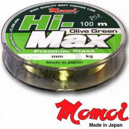 Монофильная леска Momoi Hi-Max Olive Green 100m #0.12mm 1.6kg