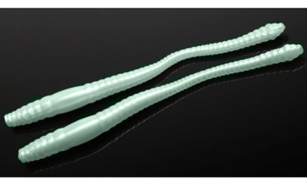 Мягкие приманки Libra Lures Dying Worm 70mm #000 Glow UV Green