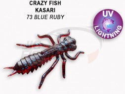 Мягкие приманки Crazy Fish Kasari 1&quot; 73 Blue Ruby