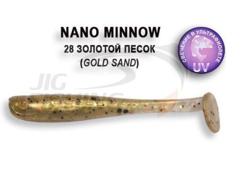 Мягкие приманки Crazy Fish Nano Minnow 1.6&quot; 28 Gold Sand