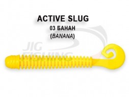 Мягкие приманки Crazy Fish Active Slug 2.8&quot; #03 Banan