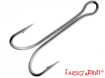 Двойные крючки Lucky John LJH120 #2 (7 шт в уп)