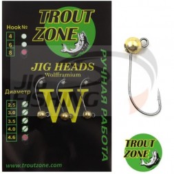 Джиг-головки Trout Zone #4 4.6mm 0.8gr Gold