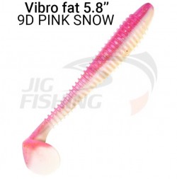 Мягкие приманки Crazy Fish Vibro Fat 5.8&quot; 9D Pink Snow