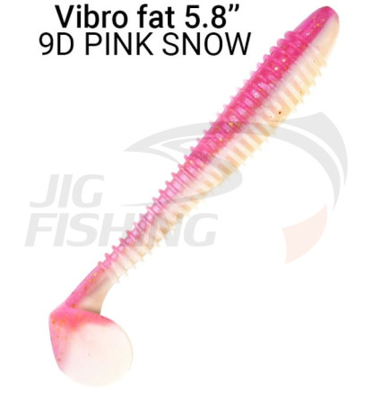 Мягкие приманки Crazy Fish Vibro Fat 5.8&quot; 9D Pink Snow