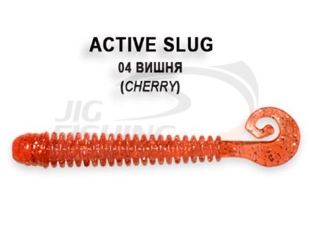 Мягкие приманки Crazy Fish  Active Slug 2.8&quot; #04 Cherry