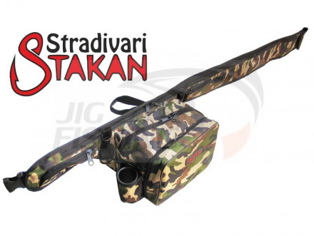 Поясная сумка + чехол для удилища IdeaFisher Stradivari Stakan Camo