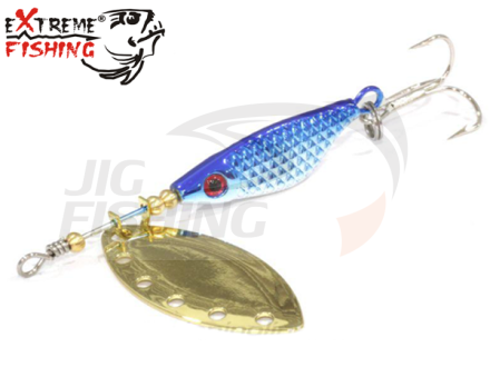 Блесна вертушка Extreme Fishing Absolute Obsession #1 8gr #16 S/Blue/G