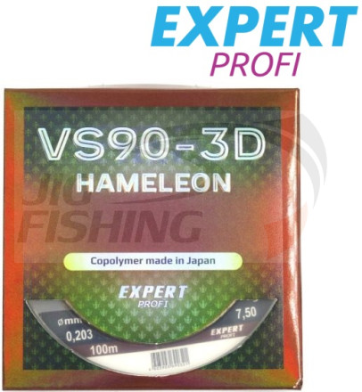 Монолеска Expert Profi VS90 3D Hameleon 100m 0.30mm 14.8kg