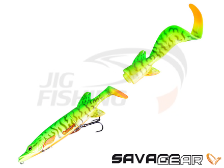 Мягкие приманки Savage Gear 3D Hybrid Pike 17 45g #04 Firetiger