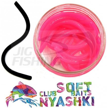 Мягкие приманки Nyaski.Club  Червь Лапша (Доширак) Pink