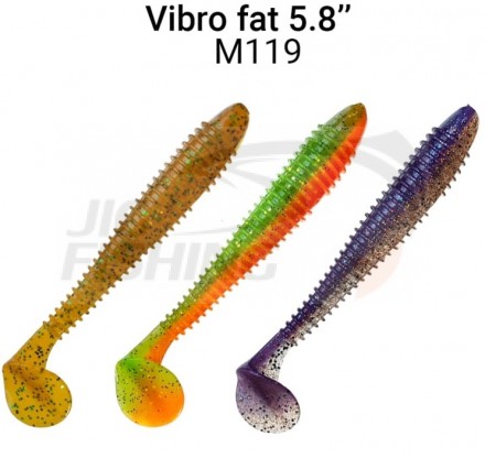 Мягкие приманки Crazy Fish Vibro Fat 5.8&quot; Mix119