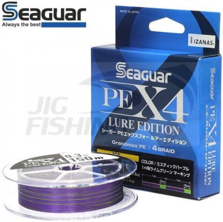Шнур Seaguar PE X4 Lure Edition 150м #0.25 0.083mm 2.2kg