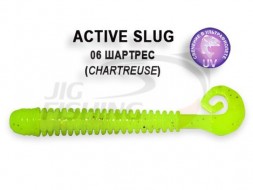 Мягкие приманки Crazy Fish Active Slug 2.8&quot; #06 Shartreuse