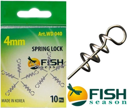 Спираль для фиксации приманки Fish Season Spring Lock Spring Lock WD X-L12.5 (10шт/уп)