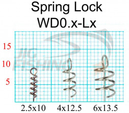 Спираль для фиксации приманки Fish Season Spring Lock Spring Lock WD X-L12.5 (10шт/уп)