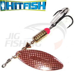 Вращающаяся блесна HitFish Palia Long #2 8gr 40mm 002