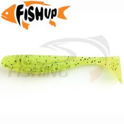 Мягкие приманки FishUp Wizzle Shad 2&quot; #055 Chartreuse/Black