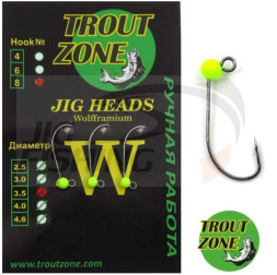 Джиг-головки Trout Zone #6 3.5mm 0.4gr Chartreuse
