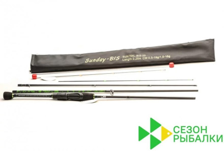 Спиннинг Сезон Рыбалки Sunday BIS SUN 804L-BIS-20 2.40m 1-21gr/3-21gr