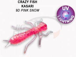 Мягкие приманки Crazy Fish Kasari 1&quot; 9D Pink Snow